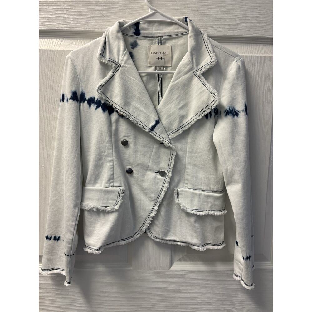 New Habitual Girl Tie Dye Coat Size 12
